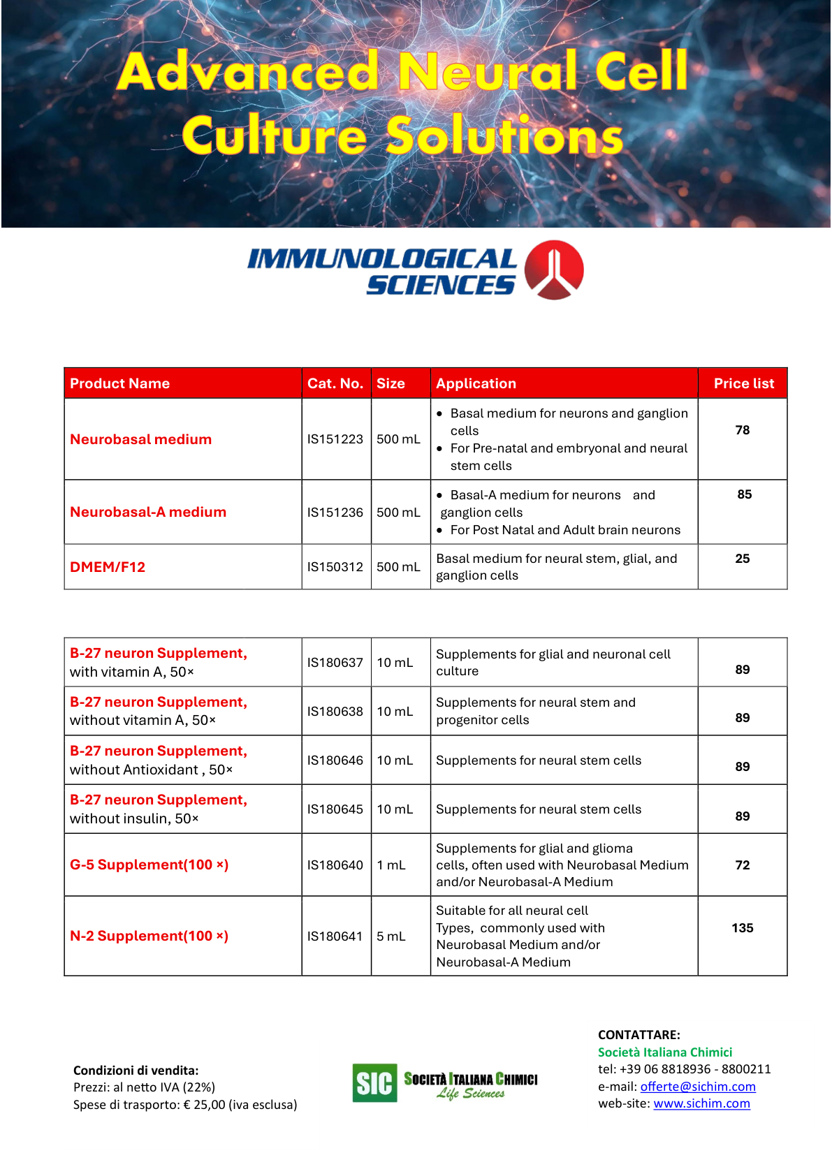 Neural Cell Culture Reagents