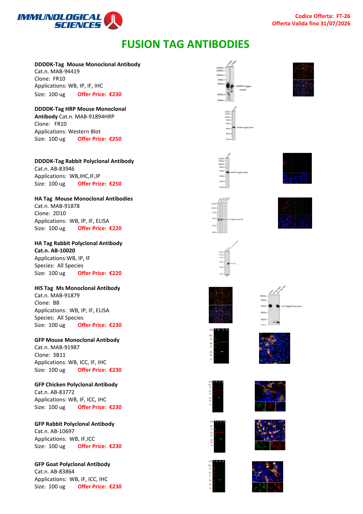 Fusion Tag Antibodies